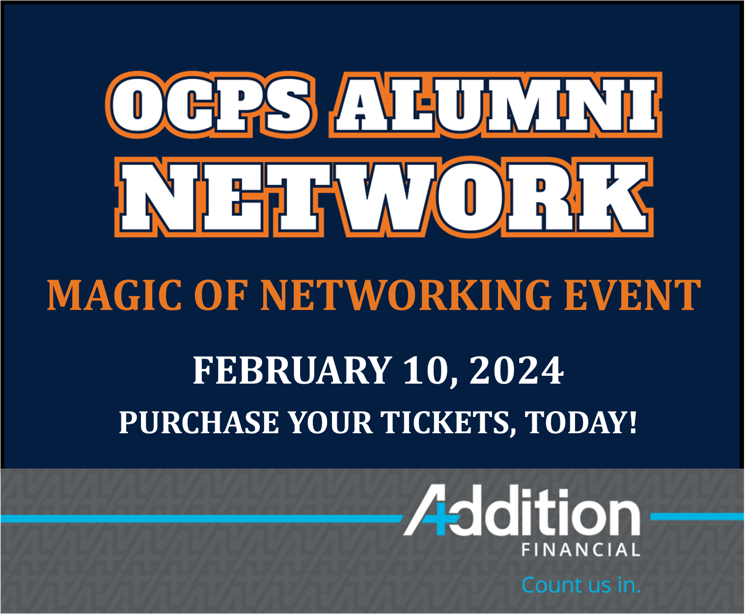 OCPS Alumni Tailgate Members Only event logo